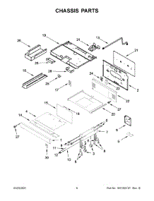 Chassis Parts parts for Jenn-Air Range JGRP430HL00 from AppliancePartsPros.com