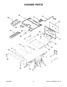 Chassis Parts parts for Jenn-Air Gas Range JGRP430HL01 from AppliancePartsPros.com