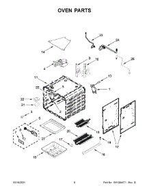 Oven Parts parts for Jenn-Air Gas Range JGRP430HM00 from AppliancePartsPros.com