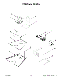 Venting Parts parts for Jenn-Air Gas Range JGRP430HM00 from AppliancePartsPros.com
