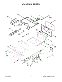 Chassis Parts parts for Jenn-Air Gas Range JGRP436HL05 from AppliancePartsPros.com