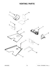 Venting Parts parts for Jenn-Air Gas Range JGRP436HL05 from AppliancePartsPros.com