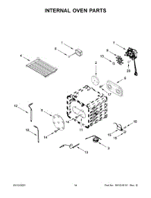 Internal Oven Parts parts for Jenn-Air Gas Range JGRP436HM01 from AppliancePartsPros.com