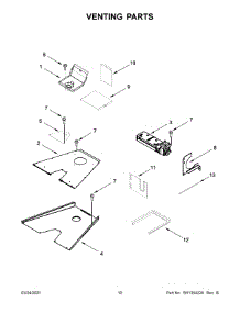 Venting Parts parts for Jenn-Air Gas Range JGRP536HL00 from AppliancePartsPros.com