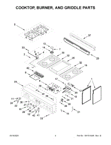 Cooktop, Burner, And Griddle Parts parts for Jenn-Air Gas Range JGRP536HL01 from AppliancePartsPros.com