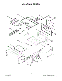 Chassis Parts parts for Jenn-Air Gas Range JGRP536HL05 from AppliancePartsPros.com