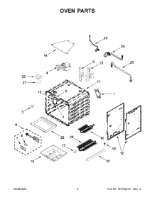 Oven Parts parts for Jenn-Air Gas Range JGRP536HL05 from AppliancePartsPros.com