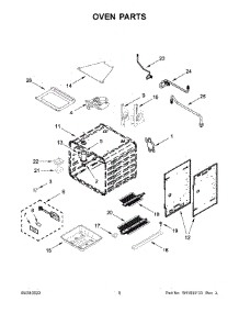 Oven Parts parts for Jenn-Air Gas Range JGRP536HM05 from AppliancePartsPros.com
