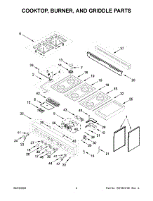 Cooktop, Burner, And Griddle Parts parts for Jenn-Air Gas Range JGRP548HL05 from AppliancePartsPros.com