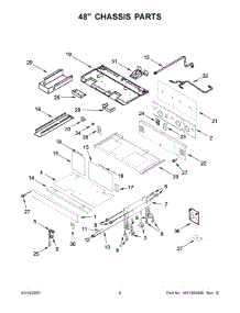 48" Chassis Parts parts for Jenn-Air Gas Range JGRP548HM00 from AppliancePartsPros.com