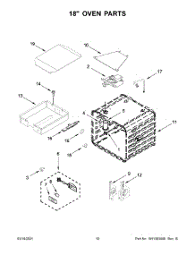 18" Oven Parts parts for Jenn-Air Gas Range JGRP548HM00 from AppliancePartsPros.com