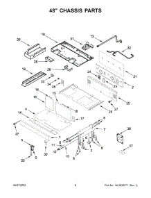 48" Chassis Parts parts for Jenn-Air Gas Range JGRP548HM05 from AppliancePartsPros.com