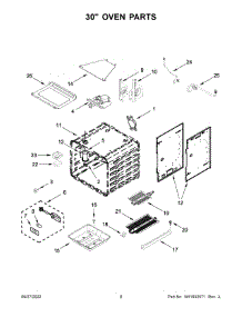 30" Oven Parts parts for Jenn-Air Gas Range JGRP548HM05 from AppliancePartsPros.com