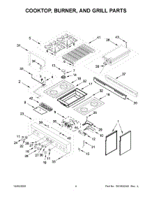 Cooktop, Burner, And Grill Parts parts for Jenn-Air Gas Range JGRP636HL05 from AppliancePartsPros.com