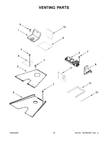 Venting Parts parts for Jenn-Air Gas Range JGRP636HL05 from AppliancePartsPros.com
