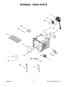 Internal Oven Parts parts for Jenn-Air Gas Range JGRP636HL05 from AppliancePartsPros.com
