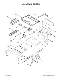 Chassis Parts parts for Jenn-Air Gas Range JGRP636HM05 from AppliancePartsPros.com