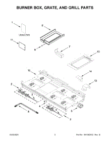 Burner Box, Grate, And Grill Parts parts for Jenn-Air Gas Range JGRP648HM00 from AppliancePartsPros.com