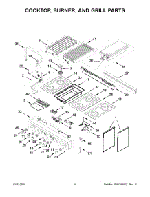 Cooktop, Burner, And Grill Parts parts for Jenn-Air Gas Range JGRP648HM00 from AppliancePartsPros.com