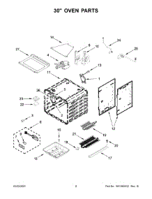 30" Oven Parts parts for Jenn-Air Gas Range JGRP648HM00 from AppliancePartsPros.com