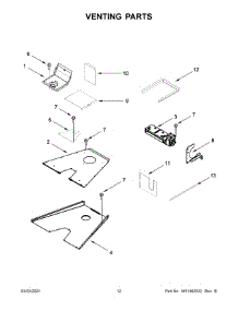 Venting Parts parts for Jenn-Air Gas Range JGRP648HM00 from AppliancePartsPros.com