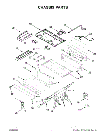 Chassis Parts parts for Jenn-Air Gas Range JGRP648HM05 from AppliancePartsPros.com