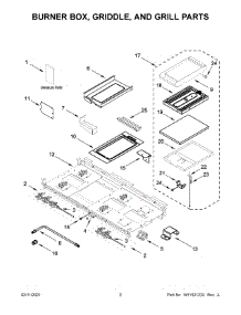 Burner Box, Griddle, And Grill Parts parts for Jenn-Air Gas Range JGRP748HM01 from AppliancePartsPros.com