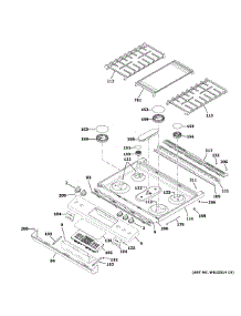 Control Panel & Cooktop parts for Ge Gas Range JGS760BP1TS from AppliancePartsPros.com