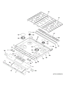 Control Panel & Cooktop parts for Ge Gas Range JGSS61SP1SS from AppliancePartsPros.com