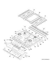 Control Panel & Cooktop parts for Ge Gas Range JGSS66SEL2SS from AppliancePartsPros.com