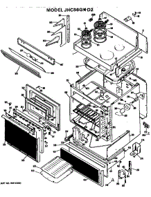 Body parts for Ge Range/Microwave Combo JHC56G*D2 from AppliancePartsPros.com
