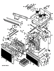 Range Assembly parts for Ge Electric Range JHP56G*C1 from AppliancePartsPros.com