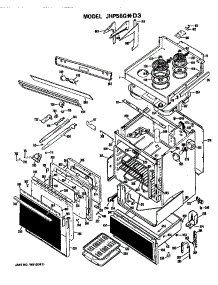 Body parts for Ge Range/Microwave Combo JHP56G*D3 from AppliancePartsPros.com