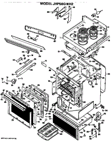 Body parts for Ge Range/Microwave Combo JHP56G*H2 from AppliancePartsPros.com