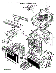 Body parts for Ge Range/Microwave Combo JHP56G*J3 from AppliancePartsPros.com