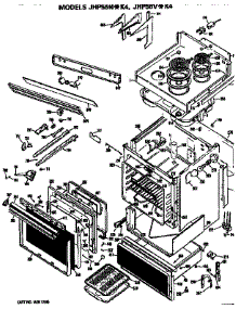 Body parts for Ge Range/Microwave Combo JHP56N*K4 from AppliancePartsPros.com