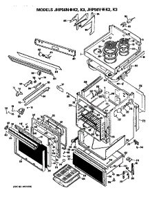 Body parts for Ge Range/Microwave Combo JHP56V*K3 from AppliancePartsPros.com
