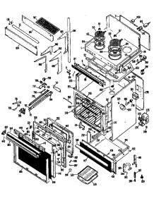 Oven / Cooktop parts for Ge Electric Range JHP61G*H2 from AppliancePartsPros.com