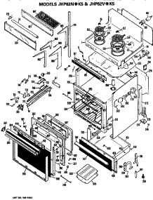 Body parts for Ge Range/Microwave Combo JHP62N*K5 from AppliancePartsPros.com