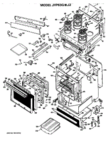 Body parts for Ge Range/Microwave Combo JHP63G*J2 from AppliancePartsPros.com