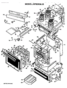 Body parts for Ge Range/Microwave Combo JHP63G*J3 from AppliancePartsPros.com