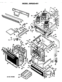 Body parts for Ge Range/Microwave Combo JHP63G*M1 from AppliancePartsPros.com