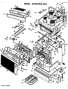 Range Assembly parts for Ge Electric Range JHP65G*01 from AppliancePartsPros.com