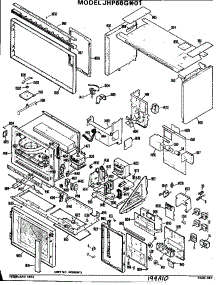 Microwave Assembly parts for Ge Electric Range JHP66G*01 from AppliancePartsPros.com