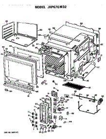 Microwave parts for Ge Range/Microwave Combo JHP67G*D2 from AppliancePartsPros.com