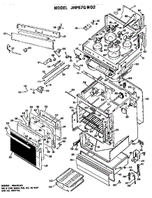 Main Body parts for Ge Range/Microwave Combo JHP67G*D2 from AppliancePartsPros.com
