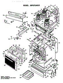 Body parts for Ge Range/Microwave Combo JHP67G*D3 from AppliancePartsPros.com