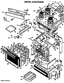 Body parts for Ge Range/Microwave Combo JHP67G*H2 from AppliancePartsPros.com