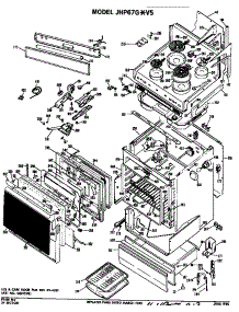 Door / Oven / Cooktop parts for Ge Electric Range JHP67G*V5 from AppliancePartsPros.com