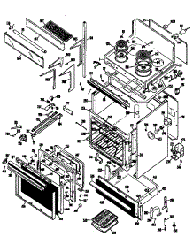 Oven / Cooktop parts for Ge Electric Range JHP69G*H2 from AppliancePartsPros.com